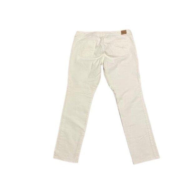 American Eagle White Stretch Pants Size 14 - Picture 2 of 11